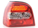 Paire de feux arrire VW Volkswagen Golf 3 1991-1997 Rouge Chrome Led