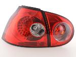 Paire de feux arrière VW Volkswagen Golf 5 2003-2008 Rouge Led