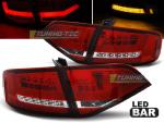 Paire de feux arriere Audi A4 B8 08-11 berline LED BAR rouge blanc