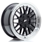 Jante JR Wheels JR23 17x8 ET35- 5x100- Gloss Black w/ Machined Lip