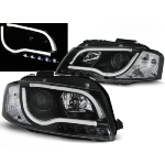 Paire de feux phares Audi A3 8P de 2003 a 2008 TubeLight led LTI noir