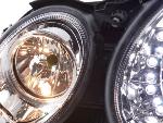 Paire de feux phares Daylight led Mercedes Classe E W211 02-06 Chrome