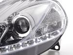 Paire de feux phares Daylight Led Fiat Grande Punto 199 de 05 a 08 chrome