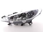 Paire de feux phares Daylight Led Peugeot 207 de 06-12 Chrome