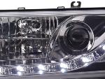 Paire de feux phares Daylight Led Skoda Octavia 1U 01-04 Chrome