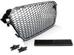 Calandre pour Audi A4 B8 de 11/2011 a 2015 look Sport Chrome et noir