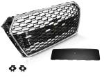 Calandre Avant pour Audi A4 B9 de 2015 a 2019 Look Sport Noir et Chrome - PDC