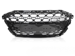 Calandre pour Audi A3 8Y de 2019 a 2024 Look Sport Noir Brillant PDC