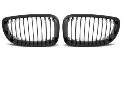 Paire grilles calandre BMW serie 1 E87/E81/E82/E88 07-13 noir brillant