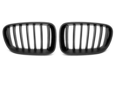 Paire de grilles de calandre BMW X3 F25 10-14 noir mat