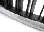 Grilles calandre BMW serie 5 F10/F11 de 2010 a 2016 Chrome noir