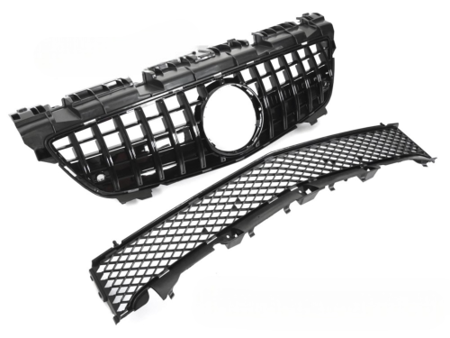 Grille calandre Mercedes SLK R172 de 2011 a 2015 Noir Brillant