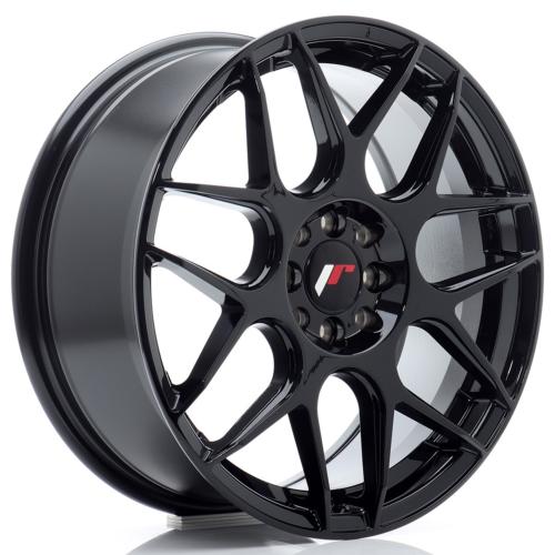 Jante JR Wheels JR18 17x7 ET40 - 4x100 / 4x114,3 - Noir brillant