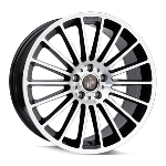 Jante Keskin KT15 17x7 ET40 5/114.3 BLACK FRONT POLISH