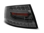 Paire de feux arriere Audi A6 C6 berline de 04/2004 a 2008 LED BAR fume
