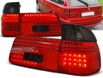 Paire de feux arriere BMW serie 5 E39 Break 97-00 LED rouge fume