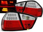 Paire de feux arriere BMW serie 3 E90 Berline 05-08 LED BAR rouge blanc