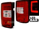 Paire de feux arriere VW Caddy 03-14 rouge blanc LED BAR