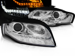 Paire de feux phares Audi A4 B7 de 2004 a 2008 Daylight cligno led chrome