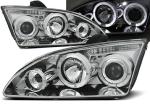 Paire de feux phares Ford Focus 04-08 angel eyes chrome