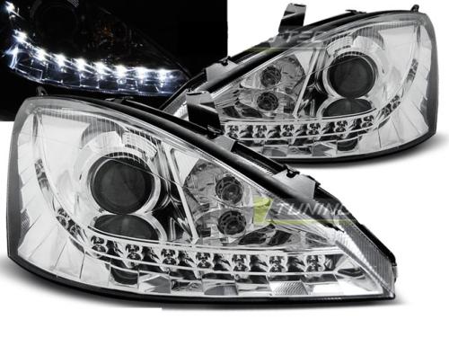 Paire de feux phares Ford Focus 98-01 Daylight chrome