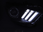 Paire de feux phares Ford Mustang de 2014 a 2017 XENON LED DRL Noir