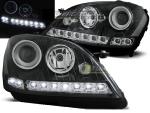 Paire de feux phares Mercedes ML W164 05-07 Daylight led noir