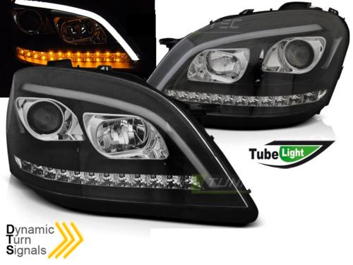 Paire de Phares Mercedes ML W164 05-07 LED LTI Dynamique noir