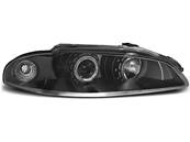 Paire de feux phares Mitsubishi Eclipse de 1997 a 1998 angel eyes noir