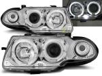 Paire de feux phares Opel Astra F 91-94 angel eyes chrome