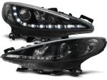 Paire de feux phares Peugeot 207 06-12 Daylight led Noir