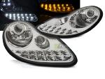 Paire de feux phares Porsche Boxster 96-04 Daylight LED Chrome