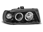 Paire de feux phares Volkswagen Polo 6N 94-99 angel eyes noir