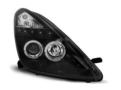Paire de feux phares Toyota Celica T230 99-05 angel eyes noir