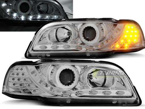 Paire de feux phares Volvo S40 / V40 96-00 Daylight led chrome