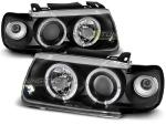 Paire de feux phares VW Polo 6N 94-99 angel eyes noir