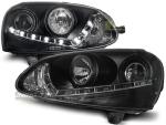 Paire de feux phares VW Golf 5 03-08 Daylight led noir