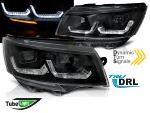 Paire de feux phares VW T6 20-22 LED DRL LTI Noir