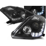 Paire de feux phares Nissan 350Z 03-05 xenon Daylight led noir