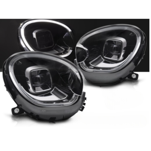 Paire de feux phares Mini Cooper R60 /R61 10-16 FULL LED TRU DRL Noir