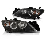 Paire de feux phares Mazda 3 03-09 Xenon Noir