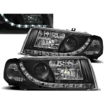 Paire de feux phares Skoda Octavia 00-04 Daylight led noir