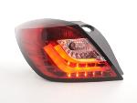 Paire feux arrière Opel Astra H GTC 2004 a 2008 Rouge Chrome Led LTI