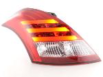 Paire feux arrire Suzuki Swift FZ/NZ 2011 a 2017 Rouge Chrome Led