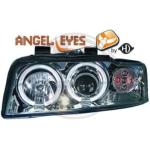 Paire Phares avant Angel Eyes Audi A4 8E 2000 a 2004 Chrome