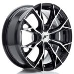 Jante JR Wheels JR49 16x7 ET20-42 - 4 trous sur mesures - Gloss black machined face