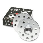 Jeu de 2 Cales 15mm pour Audi A4 type B6 de 2000 a 2004 + bague de centrage