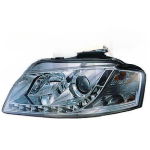Paire de Phares Daylight Audi A3 8P 2003 a 2008 Chrome Led