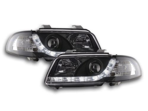 Paire de feux phares Led Audi A4 B5/8D de 94 a 99 Noir