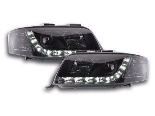 Paire de feux phares Daylight DRL Led Audi A6 4B 2001-2003 Noir